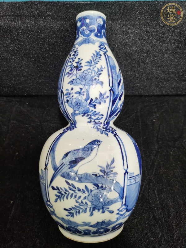 古玩陶瓷青花仕女人物葫蘆瓶真品鑒賞圖