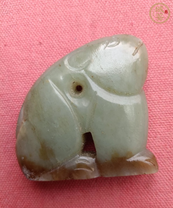 古玩玉器仿古玉兔真品鑒賞圖