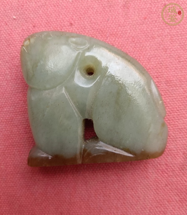 古玩玉器仿古玉兔真品鑒賞圖