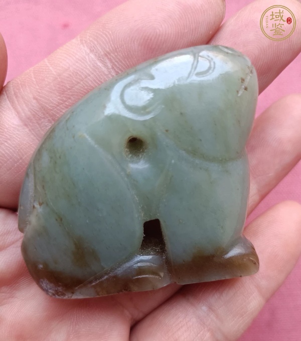 古玩玉器仿古玉兔真品鑒賞圖