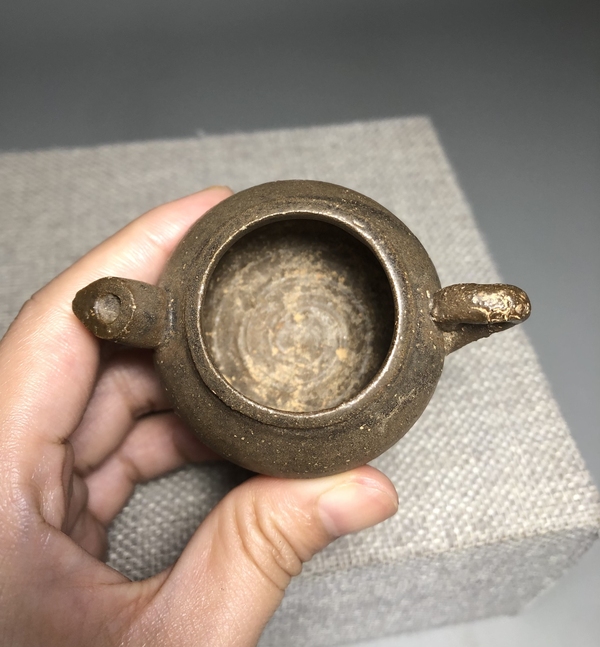 古玩陶瓷【元代】醬釉水滴【文房雅器】【路份高，收藏價值好】拍賣，當前價格0元