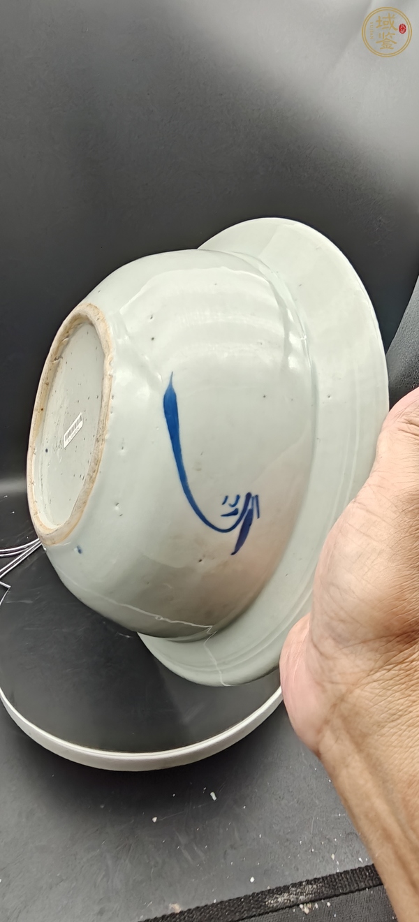 古玩陶瓷青花盆真品鑒賞圖