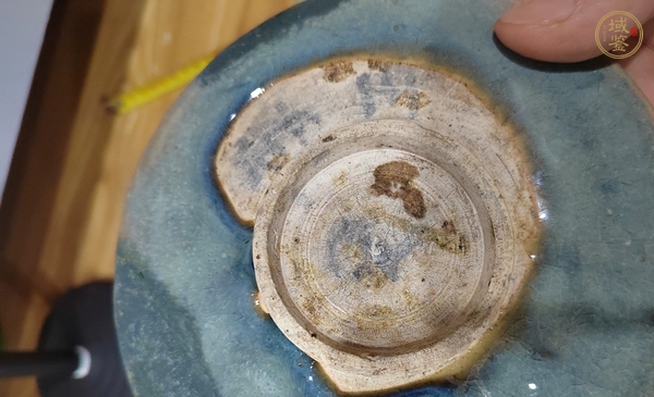 古玩陶瓷元鈞盤真品鑒賞圖