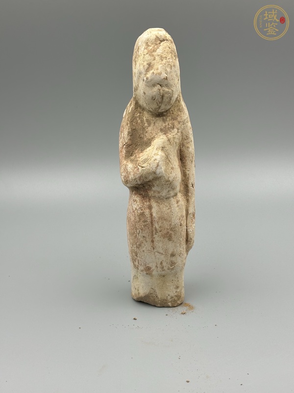 古玩陶瓷唐·白陶俑真品鑒賞圖