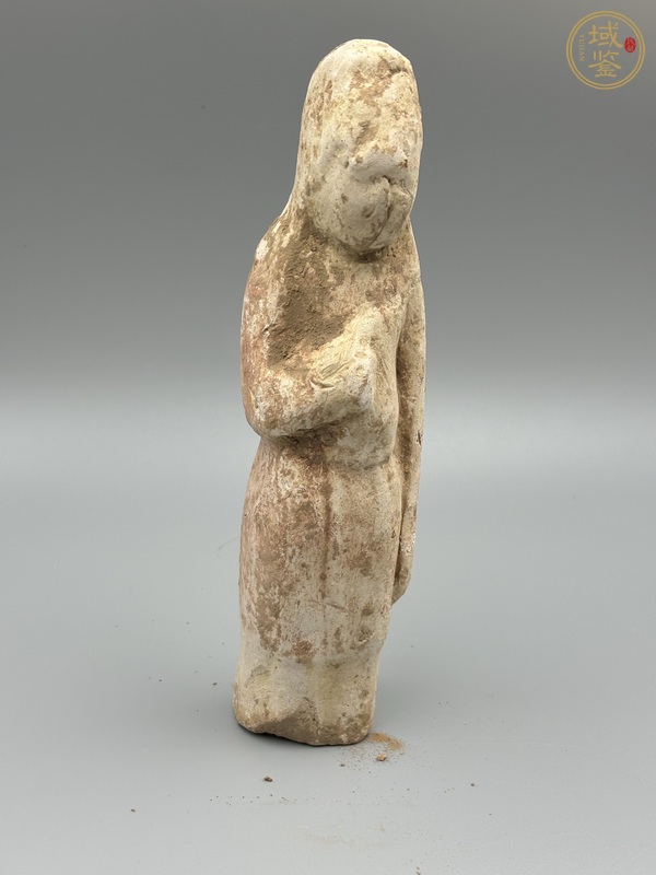 古玩陶瓷唐·白陶俑真品鑒賞圖