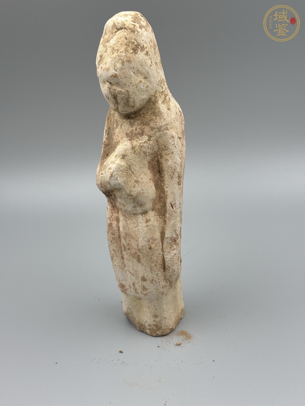 古玩陶瓷唐·白陶俑真品鑒賞圖