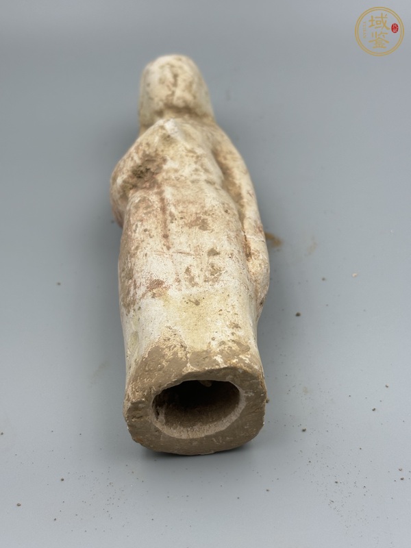 古玩陶瓷唐·白陶俑真品鑒賞圖