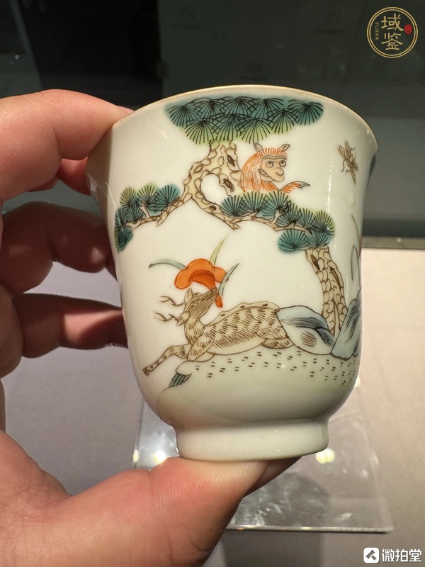 古玩陶瓷粉彩杯真品鑒賞圖