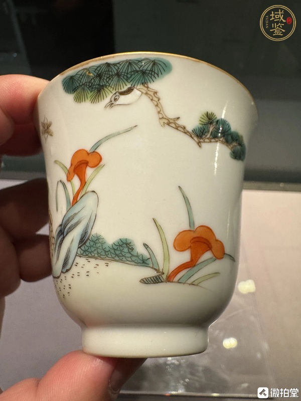 古玩陶瓷粉彩杯真品鑒賞圖