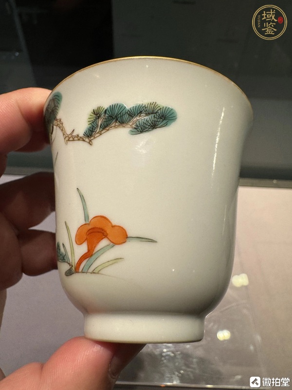 古玩陶瓷粉彩杯真品鑒賞圖
