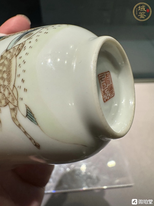 古玩陶瓷粉彩杯真品鑒賞圖