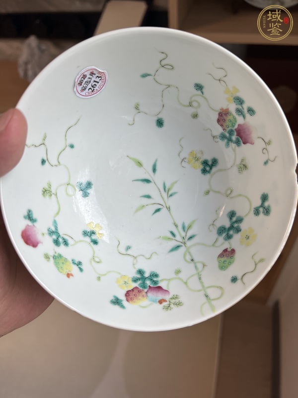 古玩陶瓷粉彩癩瓜碗真品鑒賞圖