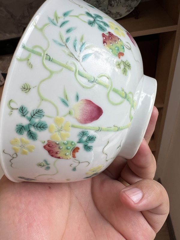 古玩陶瓷粉彩癩瓜碗拍賣，當前價格35000元