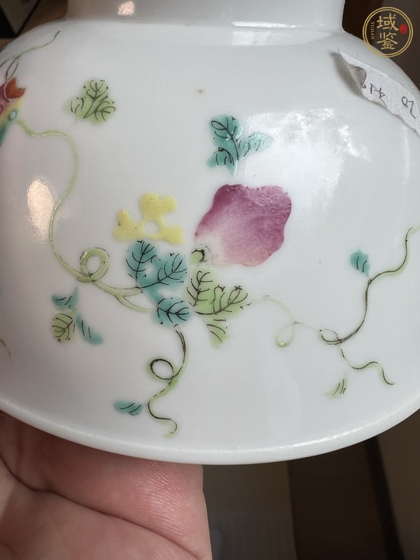 古玩陶瓷粉彩癩瓜碗真品鑒賞圖
