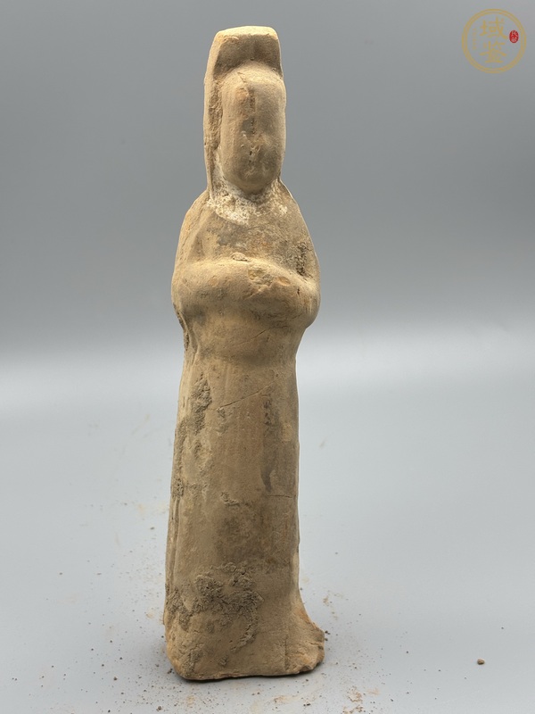 古玩陶瓷唐·官帽俑真品鑒賞圖