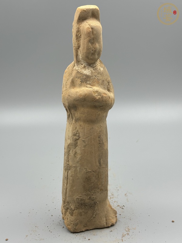 古玩陶瓷唐·官帽俑真品鑒賞圖