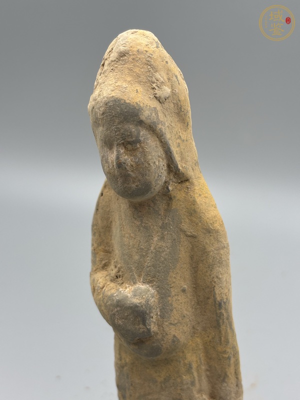 古玩陶瓷唐·鋼胎風帽俑真品鑒賞圖