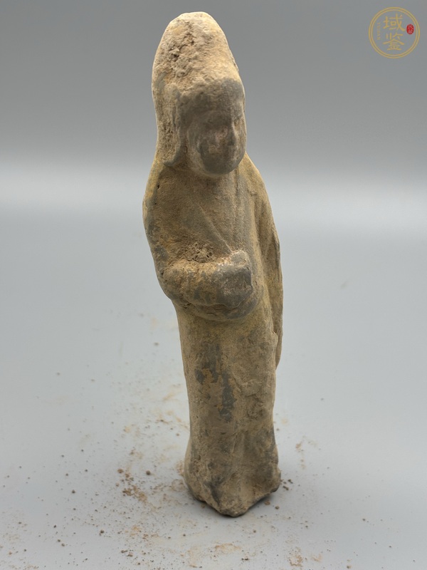 古玩陶瓷唐·鋼胎風帽俑真品鑒賞圖