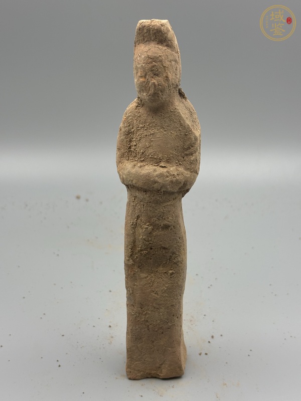 古玩陶瓷唐·瘦子俑真品鑒賞圖