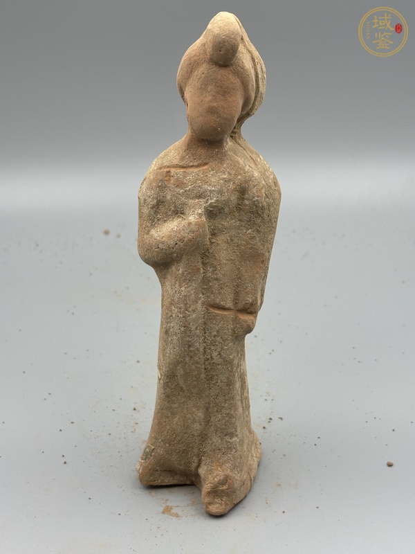 古玩唐·高發髻婦女俑真品鑒賞圖