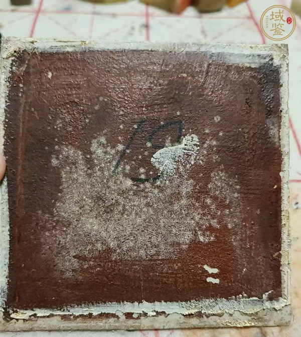 古玩陶瓷粉彩瓷板真品鑒賞圖