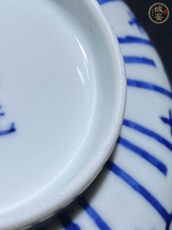 古玩陶瓷花卉紋青花碗真品鑒賞圖