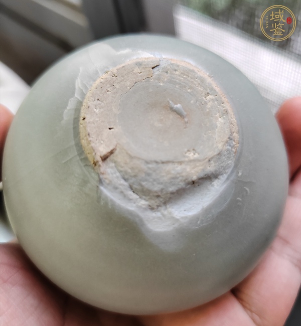 古玩陶瓷龍泉青瓷水盂真品鑒賞圖
