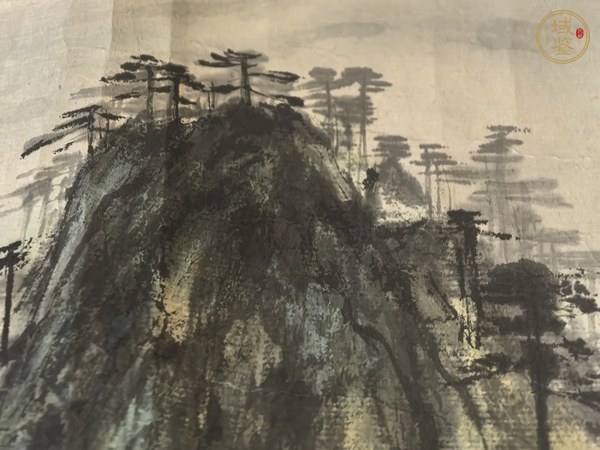 古玩字畫蕭毓明山水云海真品鑒賞圖