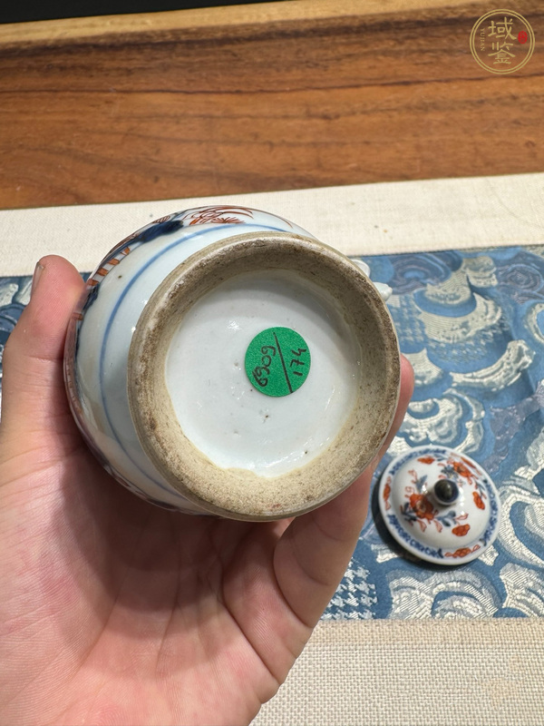 古玩陶瓷青花礬紅奶壺真品鑒賞圖