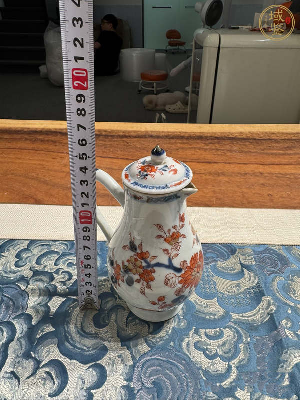 古玩陶瓷青花礬紅奶壺真品鑒賞圖