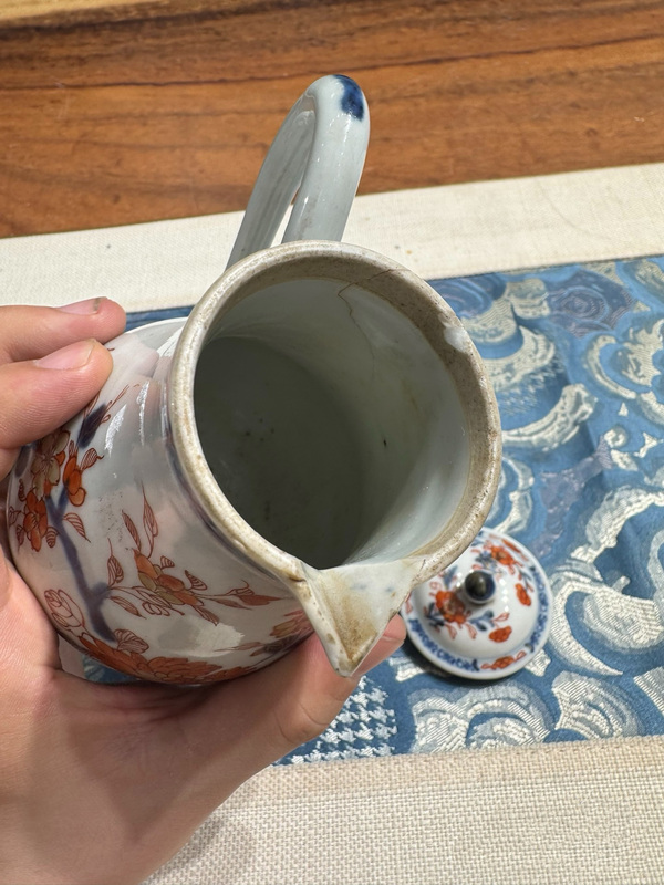 古玩陶瓷清·康熙青花礬紅奶壺拍賣,當前價格1300元