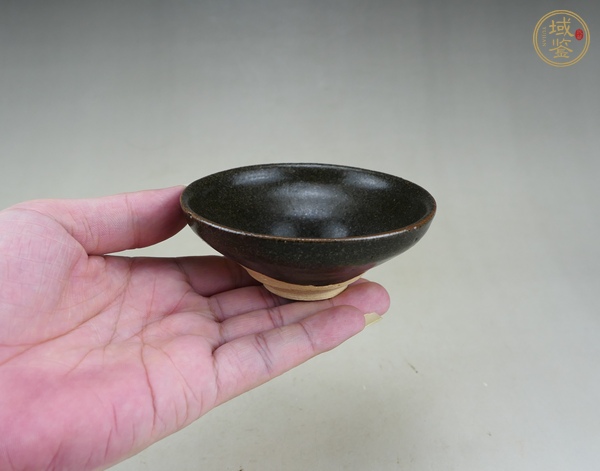 古玩陶瓷吉州窯黑釉茶盞真品鑒賞圖