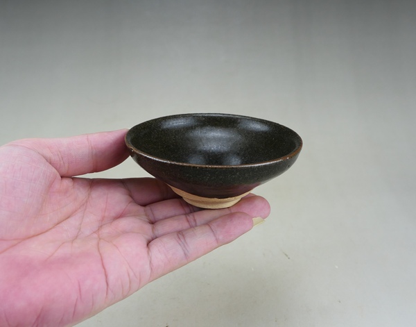 古玩陶瓷南宋.吉州窯褐釉茶盞（高級茶器）拍賣，當前價格197元