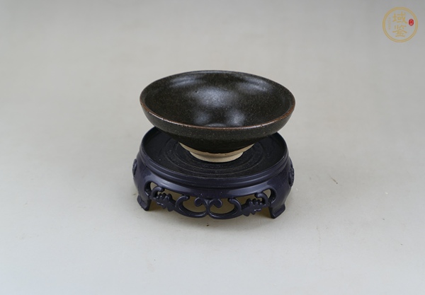 古玩陶瓷吉州窯黑釉茶盞真品鑒賞圖