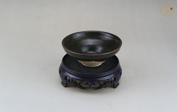 古玩陶瓷吉州窯黑釉茶盞真品鑒賞圖