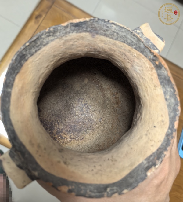 古玩陶瓷彩繪雙系陶罐真品鑒賞圖