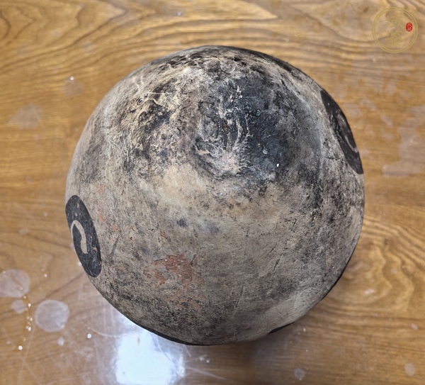 古玩陶瓷彩繪雙系陶罐真品鑒賞圖