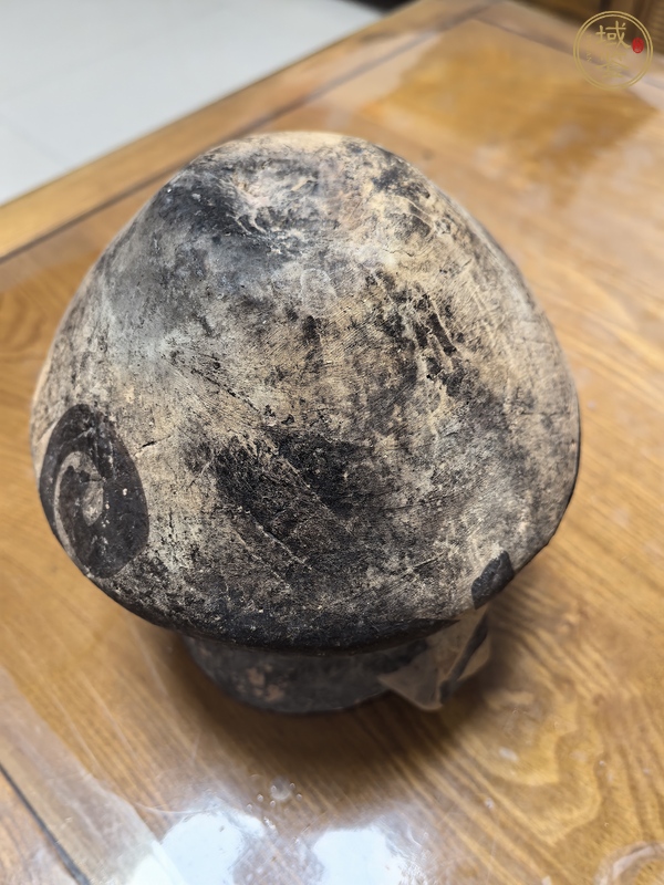 古玩陶瓷彩繪雙系陶罐真品鑒賞圖