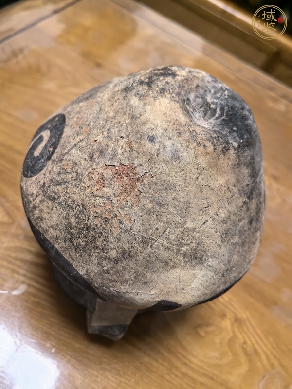 古玩陶瓷彩繪雙系陶罐真品鑒賞圖