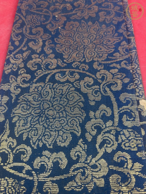古玩雜項織金錦真品鑒賞圖