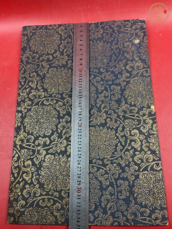 古玩雜項織金錦真品鑒賞圖