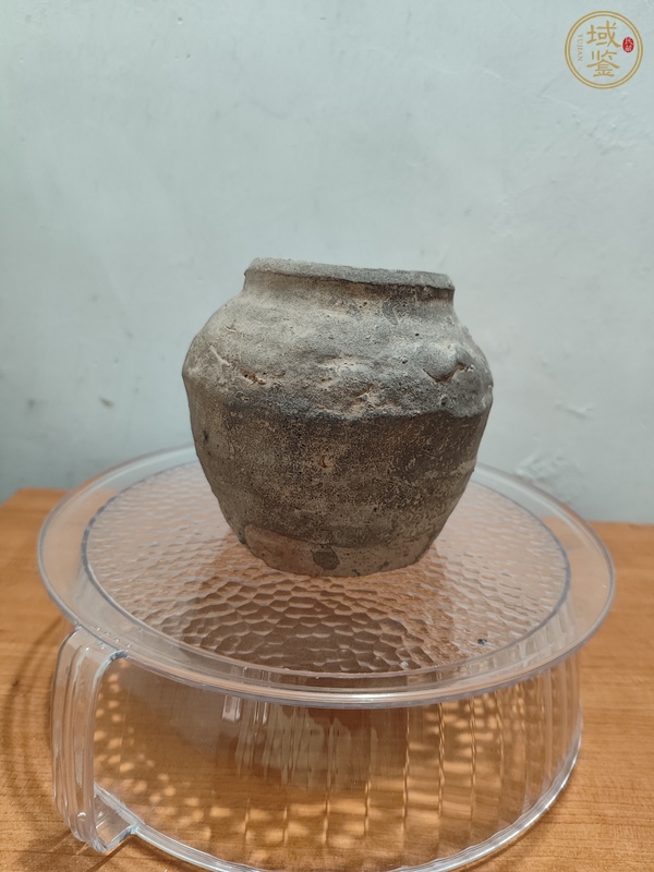 古玩陶瓷褐釉四系罐真品鑒賞圖