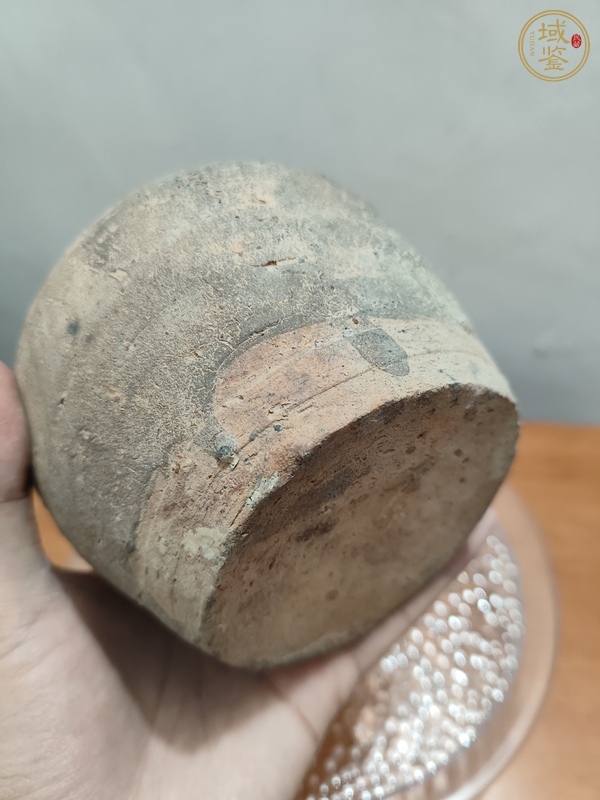 古玩陶瓷褐釉四系罐真品鑒賞圖