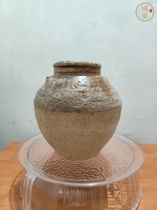 古玩陶瓷黃釉罐真品鑒賞圖