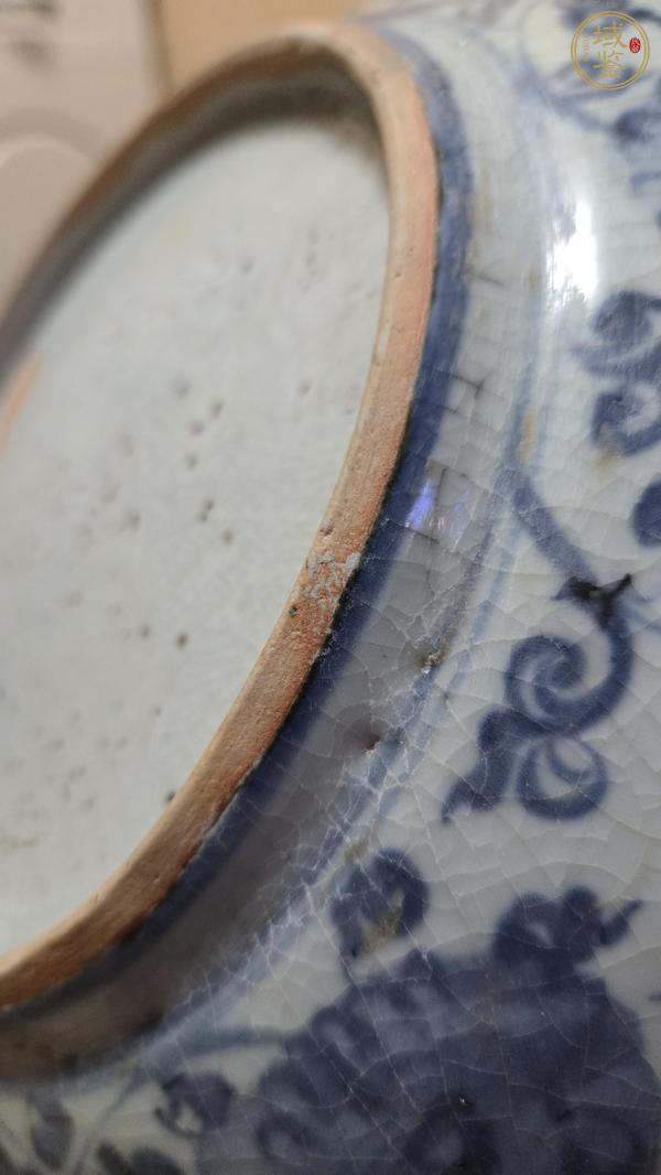 古玩陶瓷明中期青花大盤(pán)真品鑒賞圖