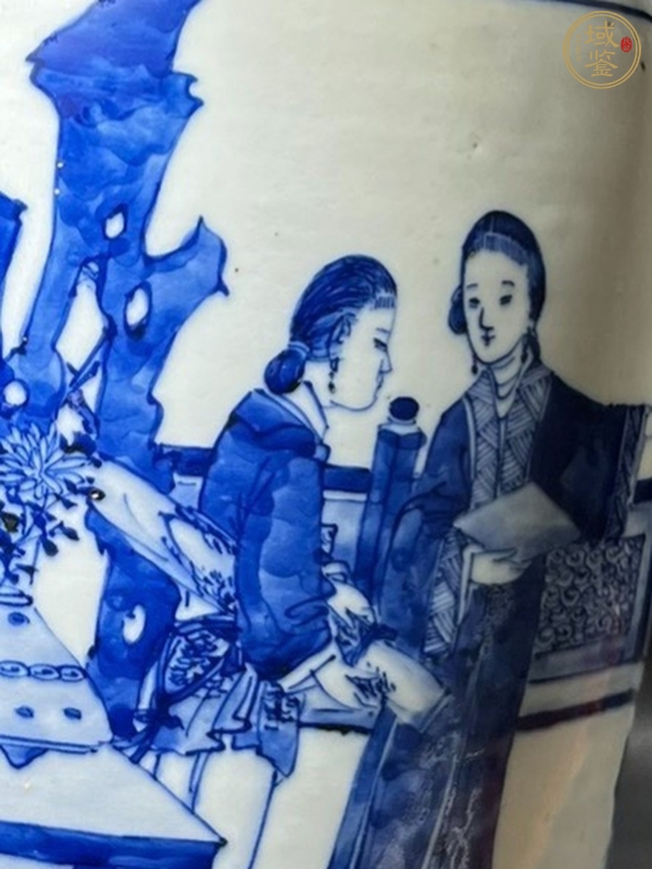 古玩陶瓷琴棋書畫青花瓶真品鑒賞圖