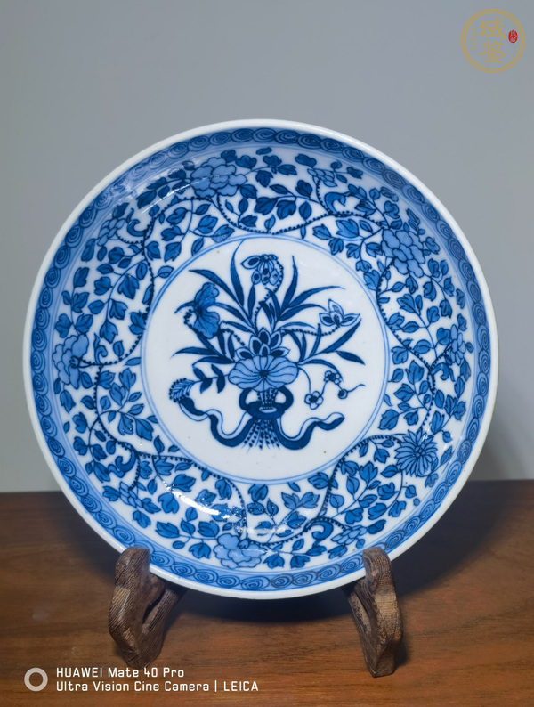 古玩青花盤真品鑒賞圖