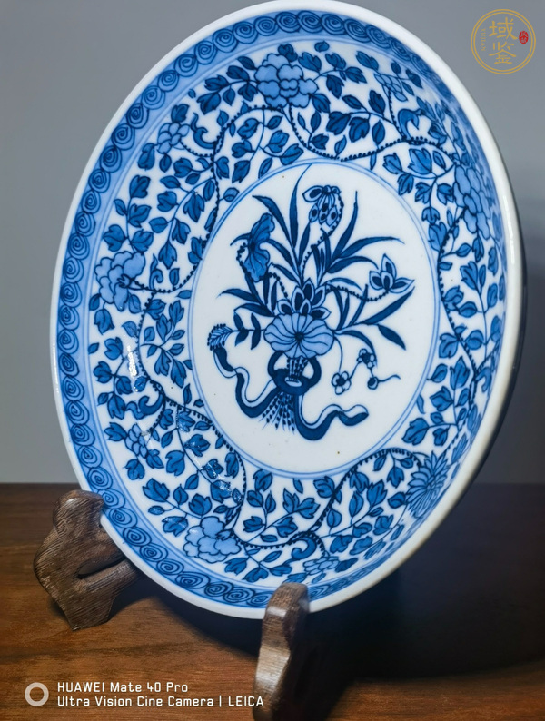 古玩陶瓷青花盤真品鑒賞圖