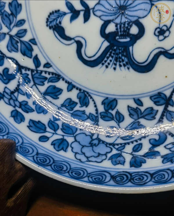 古玩陶瓷青花盤真品鑒賞圖