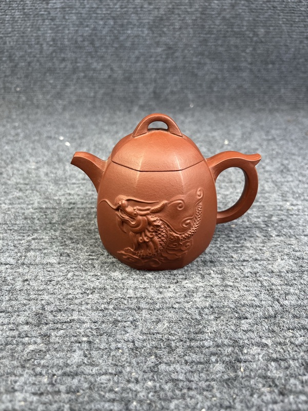 古玩轉賣魚化龍紫砂壺拍賣，當前價格0元